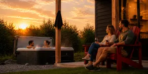 Modern cabin_Spa_Wood fireplace_Winter getaway - Image 3