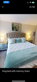 Business Trip King Bed HD RokuTV Relaxing Balcony - Image 2
