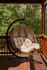 9BR Log Cabin Home w/ Hot Tub & Swimmable Pond - Image 5