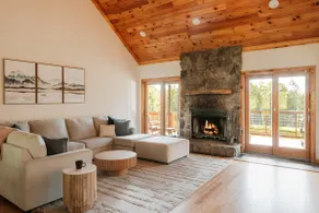 9BR Log Cabin Home w/ Hot Tub & Swimmable Pond - Image 3
