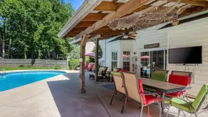 Pool is Open! 4BR Retreat • Gameroom • Sleeps 12 - Image 3