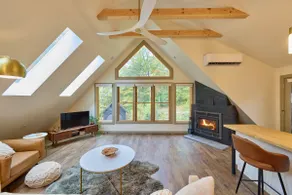 The Hygge Loft- mid-mod cabin on 70 acres w/HotTub - Image 5
