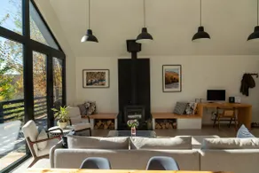 Contemporary Cabin w/ Hot Tub, Lake & Fireplace - Image 3