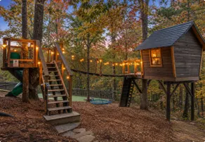 Enchanted Hideaway: TreeHouse • Slide • HotTub • FirePit • Fun Games • Secluded - Image 2