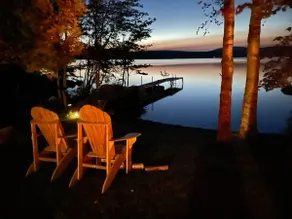 Amazing Adirondack Sunsets with Log Cabin Memories on Upper Chateaugay Lake - Image 4