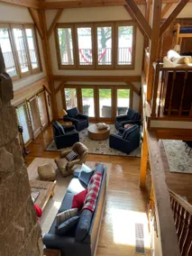 Beautiful oak timber framed stone cabin. 3000 sq f - Image 5