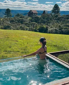 Vila Boa Vista Cabin Heated Pool Sunset - Image 2