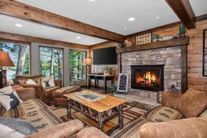 Lakefront home, dock, enclosed porch, fire pit! - Image 5