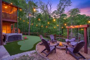 Arcade Cabin with Sauna, Cold Plunge, Hot Tub, Putting Green, and Mountain View - Image 2