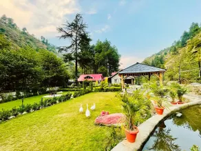 GuestFav Elite 2BHK RiverVille • Lawn • WiFi • BNfire BBQ - Image 2