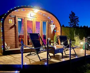 FINN VILLAGE - Loch Lomond Sunset Glamping Pod - Private Ofuro HOT TUB - Image 2