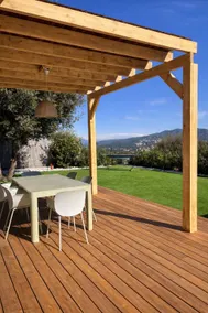 House surrounded by nature with a pool - Image 4