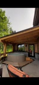 Mountain chalet, hot tub, private property, and lake - Image 5