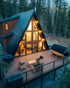 Modern Rustic A-Frame Cabin with Barrel Sauna - Image 4
