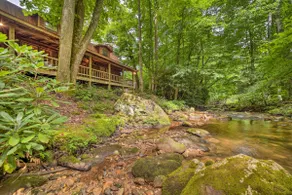 Scenic Creekside Cabin w/ Wraparound Porch! - Image 2