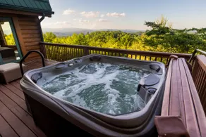 MntTop LogCabin VIEWS-HotTub-WoodStove-Sauna-Games - Image 4