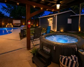Poolside Oasis 13 Beds SPA Bar Family Fun Peaceful - Image 5