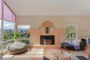 Closest home to Mosier Falls with mountain & river - Image 2