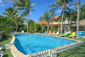 Tropical Garden Escape w/ Pool • Walk to Beach - Image 3