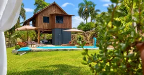Cabin with Jacuzzi, Pool and Sunset - Image 3