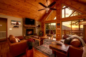 Stunning Mtn Views, Hot Tub+Fire Pit, Fireplace~Grill, WiFi, Private, Near Town! - Image 3