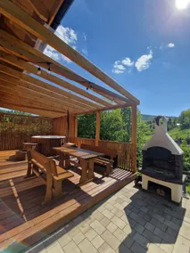 Luxury cottage with a hot tub on the deck, sauna, and pool - Image 4