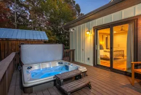 Near Asheville Hot Tub Fire Pit BBQ Sleeps 10 - Image 3