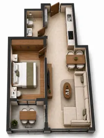 #1 Premium with Balcony Park View - Image 2