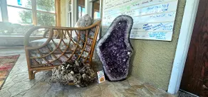 King Size Bed, Massage Chair, Rocks, Minerals, Art - Image 4