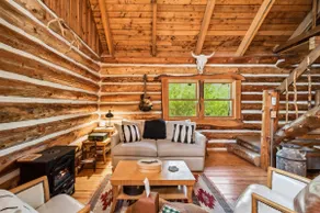 Log Cabin, 15 acres, private nature lake, hot tub - Image 3