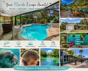 Crystal River Tropical Oasis Heated Pool-3 mins Sister Spring - Image 3