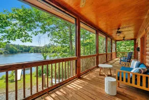 Waterfront Log Cabin w/Hot Tub, Kayaks, Firepit, King Beds, & Pets OK - Image 5