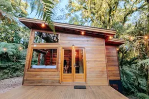 Cabin with Bathtub in the middle of Nature - Image 3