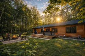 Northern MI Log Cabin Inn–Hot Tub, Trails, Golf, Trails, Nature, Snowmobile, Ski - Image 2