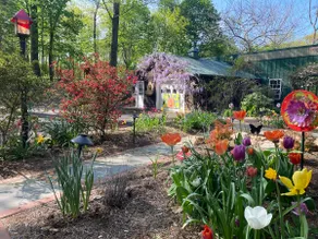 Whimsical cabin w/woods, pond, spa, screened porch - Image 3