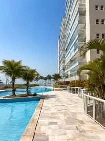 Beachfront Apt with Sauna and Heated Pool Bertioga H12 - Image 3