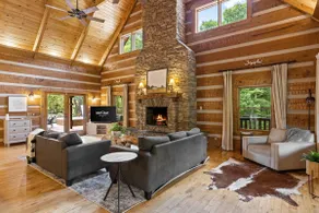 Cabin · Waterfall Pool + Hot Tub · Barrel Sauna - Image 3