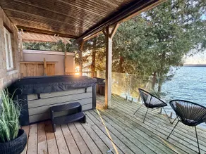 New Hot Tub • Modern Lakefront Cottage - Image 4