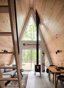 Panoramic views, cedar hot tub, woodstove, firepit - Image 3