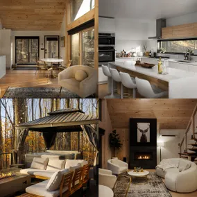 *NEW* Black Luxe A-Frame w/ Spa, Gameroom, Movie - Image 4