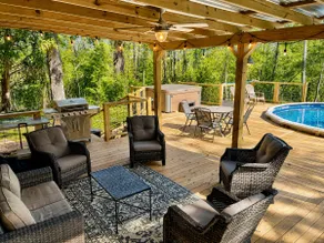 Private Cabin w Pool & Hot Tub on 14 Acres - 1 HR From Houston - Image 5