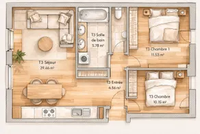 Large air-conditioned 2-bedroom apartment, bedrooms overlooking the garden - Image 5