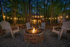 Private Pocono Escape Hot Tub, Firepit, King Suite - Image 2