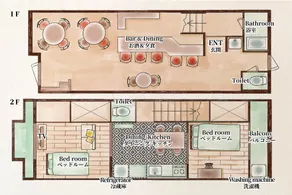Osaka B&D/Cozy house with a bar lounge /5ppl/2DK - Image 4