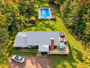 White Holiday Cozy Chalet W Hot Tub bubble room and pool - Image 3