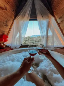 Imperatriz Chalet with Jacuzzi, Fireplace, and Ground Fireplace SC - Image 2