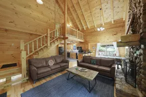 The Hidden Gem | Hocking Hills, Log Cabin, Hot Tub - Image 4