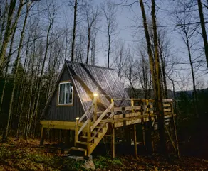 Secluded Black A-Frame | Soaking Tub & Fire Pit - Image 4
