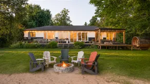 Luxury 5BR Lakefront Sandy Beach •Hot Tub •Sauna - Image 2