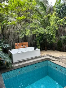 Private Plunge Pool with Jacuzzi A/C Cabin - Image 3